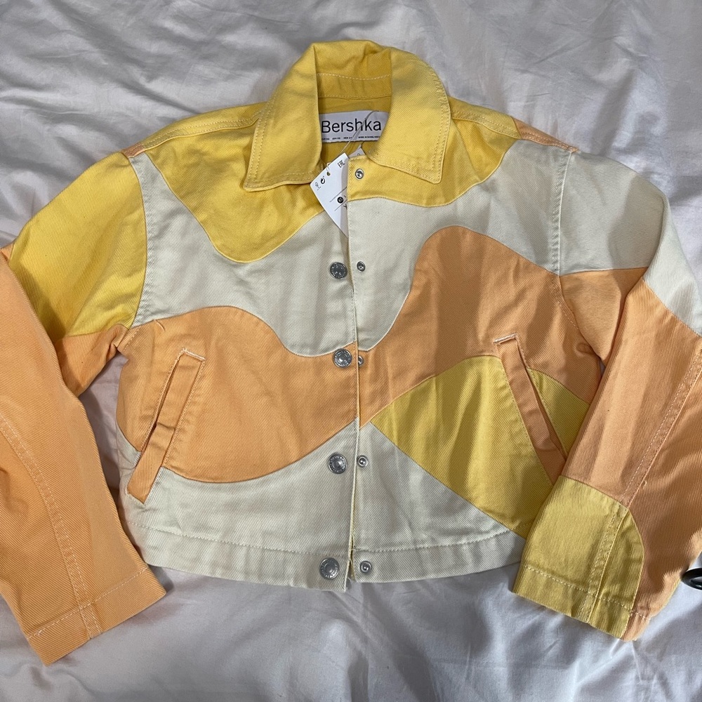 Brand new fun colourful bershka jacket